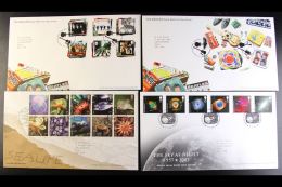 2007 COMPLETE YEAR SET Of Commemorative, Illustrated First Day Covers With Neatly Typed Addresses Inc... - FDC