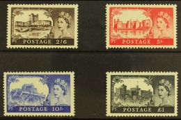 1955-58 Castles Complete Set, Waterlow Printing, SG 536/539, Very Fine Mint. (4 Stamps) For More Images, Please... - Andere & Zonder Classificatie