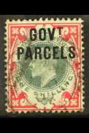 OFFICIAL GOVT PARCELS 1902 1s Dull Green And Carmine, SG O78, Fine Used, Lovely Full Colours. For More Images,... - Unclassified