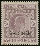 1902 2s6d Lilac Overprinted "SPECIMEN", SG 260s, Very Fine Mint. For More Images, Please Visit... - Sin Clasificación