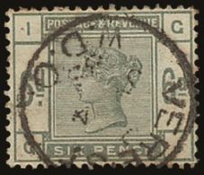 1883-84 6d Dull Green, SG 194, Very Fine Used Single Cds Pmk, Strong Deep Colour. For More Images, Please Visit... - Sonstige & Ohne Zuordnung