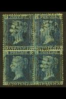 1858-79 2d Plate 7, SG 45, Fine Used BLOCK Of 4 ('BK' To 'CL'), Centered To Lower Right, Attractive & Rare. (4... - Autres & Non Classés
