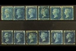 1858-69 CHOICE CDS USED An Attractive Selection Of 2d Blues, Each With A Lovely Cds Cancellation. Includes Plate 7... - Other & Unclassified