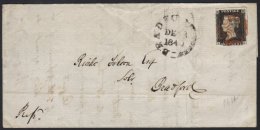1840 (3rd Dec) Entire To Bradford, Bearing 1d Black 'RK' With Two Huge Margins And Two Close/touching, Cut Into... - Sin Clasificación