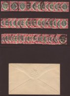 1902-1910 1s Green And Carmine, Ed VII, SG 257, Original Find Of 43 Copies In An Old Post Office Stationery... - Sonstige & Ohne Zuordnung