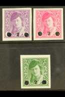 1919 (Nov) Issues For Bosnia-Herzegovina "2" Surcharges On Imperf "Bosnian Girl" Complete Set, Mi 27/29, Very Fine... - Otros & Sin Clasificación