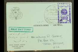 ROYALIST 1966 (21 Jan) 10b Violet Handstamp (as SG R130/134) On Blue Aerogramme Addressed To The USA And Cancelled... - Jemen