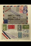 1938-42 AIRMAIL COVERS COLLECTION In Mounts On Album Pages. Overseas Examples To The U.S.A, Brazil, Sweden,... - Venezuela