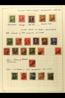 PHILIPPINES 1899-1932 MINT & USED COLLECTION In Hingeless Mounts On Leaves, Inc 1899-1901 Opt Set Used And... - Otros & Sin Clasificación