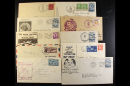 ANTARCTIC EXPEDITIONS COVERS. 1930-1999 Interesting Collection Of Covers, Inc 1930 Cover With Straight-line "Byrd... - Andere & Zonder Classificatie