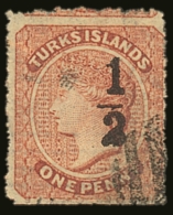 1881 "½" On 1d Dull Red, Setting 8, Type 8, SG 16, Very Fine Used. For More Images, Please Visit... - Turks & Caicos