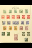 1913-1960 ATTRACTIVE USED Old Time Collection On Leaves. Note 1913-23 To 5s With Additional Shades To 1s; 1915-18... - Trinidad Y Tobago