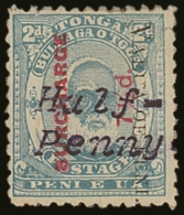 1896 ½d On 7½d On 2d Pale Blue, Perf. 12 All Round SG 37Ap, Mint, Part Original Gum, Some Minor... - Tonga (...-1970)