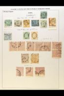 TURKEY USED IN SYRIA A Lovely Collection Of 19th Century Turkish Stamps With Clear And Identified POSTMARKS.... - Syrie