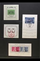 MINIATURE SHEETS VERY FINE USED Collection With Many Of The Scarcest Items Includes 1936 Pro Patria National... - Otros & Sin Clasificación