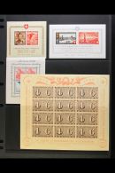 MINIATURE SHEETS NEVER HINGED MINT Collection With Many Of The Scarcest Items Includes Pro Juventute 1941; Pro... - Otros & Sin Clasificación