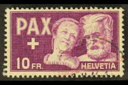 1945 10fr Violet On Buff Peace (PAX) Issue, Michel 459, Fine Used. For More Images, Please Visit... - Autres & Non Classés