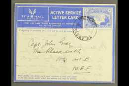 ACTIVE SERVICE LETTER CARD 1941 3d Ultramarine On White With Overlay, H&G 1, Very Fine Used With "Bulawayo 17... - Zuid-Rhodesië (...-1964)