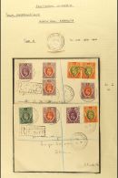 IGBEIN HILL 1910 Pair Of Registered Covers Colourfully Franked With Ed VII Values To 1s Tied With Igbein Hill... - Nigeria (...-1960)