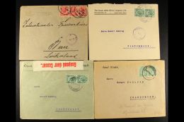 FORERUNNERS 1917-19 Group Of Commercial Covers Bearing South Africa KGV ½d Or 1d Stamps, Includes 1917... - Afrique Du Sud-Ouest (1923-1990)