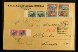 1938 (31 Dec) Registered Cover To Germany Bearing 1938 Voortrekker Centenary Set To 1½d And 1938 1½d... - South West Africa (1923-1990)