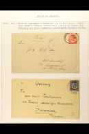 1919-1961 COVERS COLLECTION Nicely Written Up On Leaves. Note 1919 Censored Cover To Bearing South Africa 1d KGV... - África Del Sudoeste (1923-1990)