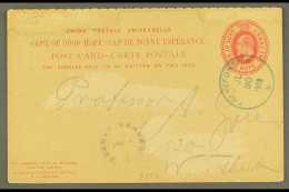 1918 (30 Jul) 1d KEVII Cape Postal Card To Windhuk Cancelled By Very Fine "FRANZFONTEIN" Rubber Cds Postmark In... - África Del Sudoeste (1923-1990)