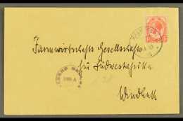 1918 (14 Oct) Cover To Windhuk Bearing 1d Union Stamp Tied By Very Fine "KALKFELD" Cds Cancel, Putzel Type B2,... - Afrique Du Sud-Ouest (1923-1990)