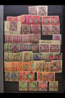 REVENUES SUPER ACCUMULATION In A Stock Book, We See 1913 KGV Larger Format To Both £1 Colours, £2,... - Non Classés