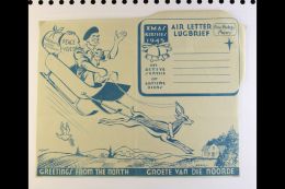 1945 ON ACTIVE SERVICE CHRISTMAS AIRLETTER, Distributed To Soldiers, Free Postage For Messages Back Home,... - Sin Clasificación