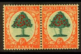 1933-48 6d Green & Vermilion, Type I, FALLING LADDER Variety, SG 61a, Mint. For More Images, Please Visit... - Ohne Zuordnung