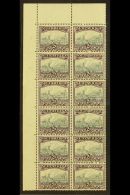 1933-48 2d Grey & Dull Purple, Corner Marginal Block 12 With Closed "G" In "POSTAGE" Variety On R2/2 (Union... - Unclassified