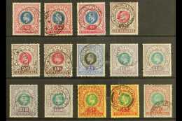 NATAL 1902-09 VERY FINE USED "High Values" Selection On A Stock Card. An Attractive Range Nearly All With Clear... - Unclassified