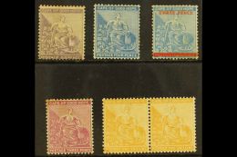 CAPE OF GOOD HOPE Small Group Of Seated Hope Rectangulars, SG 25, 30, 34, 64 & 67 Pair, All Mint With Some Gum... - Sin Clasificación