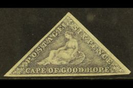 CAPE OF GOOD HOPE. 1862 6d Slate-lilac On Blued Paper, SG 7c, Unused Part OG. A Beautiful Example With 3 Full... - Unclassified