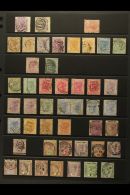 1859-97 USED QV COLLECTION On Stock Pages. Includes 1859-74 (x2 Shades), 1872-73 1d Wmk Sideways, 1876 Set (ex... - Sierra Leona (...-1960)