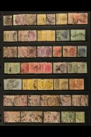 1859-1949 USED RANGES With Light Duplication Neatly Arranged On Stock Pages, Inc 1859-74 6d (x5), 1872-73 2d Wmk... - Sierra Leone (...-1960)
