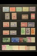 1937-85 NHM SELECTION On A Pair Of Stock Pages. Includes 1937 Range To 2 7/8g, 1945 10g Meeting, 1946 ½d... - Arabia Saudita