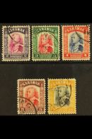 1934-41 Definitive Top Values, $2, $3, $4, $5 And $10 (SG 121/25), Fine/very Fine Used. (5 Stamps)  For More... - Sarawak (...-1963)