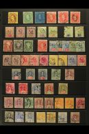 1871-1952 USED COLLECTION On Stock Pages. Includes 1888-97 To 25c Inc 2x6c, 1889-92 Both 5c On 12c Green &... - Sarawak (...-1963)