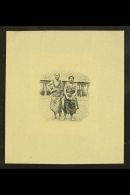 1935 PICTORIAL DEFINITIVE ESSAY 2½d Value (as SG 183) Essay Die Proof Of The Central Vignette "Chief And... - Samoa