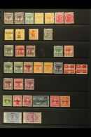 1886-1958 FINE MINT COLLECTION On Stock Pages, All Different, Inc 1899-1900 Opt Set, 1914-15 Set, 1914-24 Postal... - Samoa