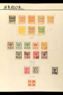 1886 TO 1953 COLLECTION Includes (amongst Much Else) Assorted Palm Tree Values To 2s6d, 1893 5d On 4d Blue Used SG... - Samoa