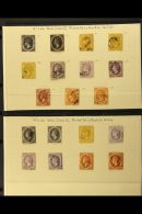 1864-79 CC WATERMARK FINE USED GROUP Includes Perf 12½ Shaded Range With All Values To 1s (x3) Inc Reversed... - Ste Lucie (...-1978)