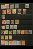 1862-1890 FINE USED COLLECTION On A Stock Page, Inc 1862-64 Machine Printed 6p (x2, Cancelled Per Favour) &... - Andere & Zonder Classificatie