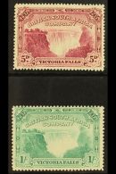 1905 5d Claret & 1s Blue- Green Victoria Falls Values, SG 96/97, Very Fine Mint (2 Stamps) For More Images,... - Otros & Sin Clasificación