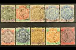 1896-97 Die II Complete Set, SG 41/50, Plus 4d Additional Listed Shade, Very Fine Used. (10 Stamps) For More... - Autres & Non Classés