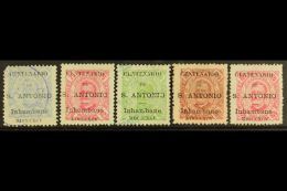 INHAMBANE 1895 St Anthony Opts On Carlos Types Complete Basic Set With Perf 11½ 50r Used, 80r Used, And... - Altri & Non Classificati