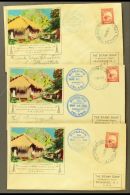 NEW ZEALAND USED IN 1938 Pitcairn Radio Communication Covers, Group Of 3, Each Franked With NZ 1d Kiwi Bird, One... - Pitcairn