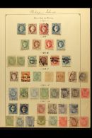 REVENUE STAMPS (SPANISH PERIOD) DERECHOS DE FIRMA 1864-1894 Collection, Largely Complete For The Period Including... - Filippine